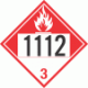 UN 1112 - Combustible Class 3 Placards