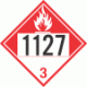 UN 1127 - Combustible Class 3 Placards