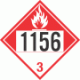 UN 1156 - Combustible Class 3 Placards