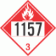 UN 1157 - Combustible Class 3 Placards