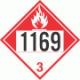 UN 1169 - Combustible Class 3 Placards