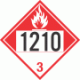 UN 1210 - Combustible Class 3 Placards