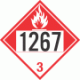 UN 1267 - Combustible Class 3 Placards