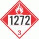 UN 1272 - Combustible Class 3 Placards