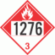 UN 1276 - Combustible Class 3 Placards