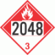 UN 2048 - Combustible Class 3 Placards