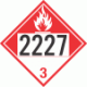 UN 2227 - Combustible Class 3 Placards