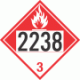 UN 2238 - Combustible Class 3 Placards