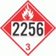 UN 2256 - Combustible Class 3 Placards