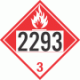 UN 2293 - Combustible Class 3 Placards