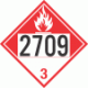 UN 2709 - Combustible Class 3 Placards