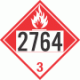 UN 2764 - Combustible Class 3 Placards