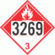 UN 3269 - Combustible Class 3 Placards