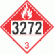 UN 3272 - Combustible Class 3 Placards