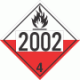 UN 2002 - Spontaneously Combustible Class 4.2 Placards