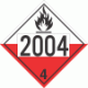 UN 2004 - Spontaneously Combustible Class 4.2 Placards