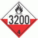 UN 3200 - Spontaneously Combustible Class 4.2 Placards