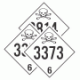 DOT Pre-Numbered Poison Class 6.2 Placards