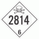 UN 2814 - Toxic Class 6.2 Placards