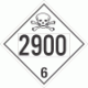 UN 2900 - Toxic Class 6.2 Placards