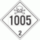 UN 1005 - Toxic Gas Class 2.3 Placards