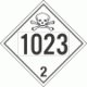 UN 1023 - Toxic Gas Class 2.3 Placards