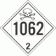 UN 1062 - Toxic Gas Class 2.3 Placards