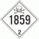 UN 1859 - Toxic Gas Class 2.3 Placards