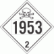 UN 1953 - Toxic Gas Class 2.3 Placards