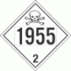 UN 1955 - Toxic Gas Class 2.3 Placards