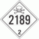 UN 2189 - Toxic Gas Class 2.3 Placards