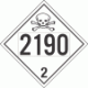 UN 2190 - Toxic Gas Class 2.3 Placards