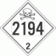 UN 2194 - Toxic Gas Class 2.3 Placards