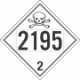 UN 2195 - Toxic Gas Class 2.3 Placards