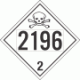 UN 2196 - Toxic Gas Class 2.3 Placards