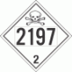 UN 2197 - Toxic Gas Class 2.3 Placards