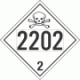 UN 2202 - Toxic Gas Class 2.3 Placards