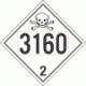 UN 3160 - Toxic Gas Class 2.3 Placards