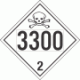 UN 3300 - Toxic Gas Class 2.3 Placards