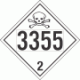 UN 3355 - Toxic Gas Class 2.3 Placards