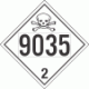 UN 9035 - Toxic Gas Class 2.3 Placards