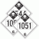 DOT Pre-Numbered Inhalation Class 6.1 Placards