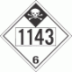 UN 1143 - Inhalation Hazard Class 6.1 Placards