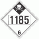 UN 1185 - Inhalation Hazard Class 6.1 Placards