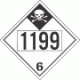 UN 1199 - Inhalation Hazard Class 6.1 Placards