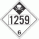 UN 1259 - Inhalation Hazard Class 6.1 Placards