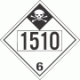 UN 1510 - Inhalation Hazard Class 6.1 Placards