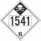 UN 1541 - Inhalation Hazard Class 6.1 Placards