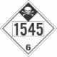 UN 1545 - Inhalation Hazard Class 6.1 Placards