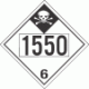 UN 1550 - Inhalation Hazard Class 6.1 Placards